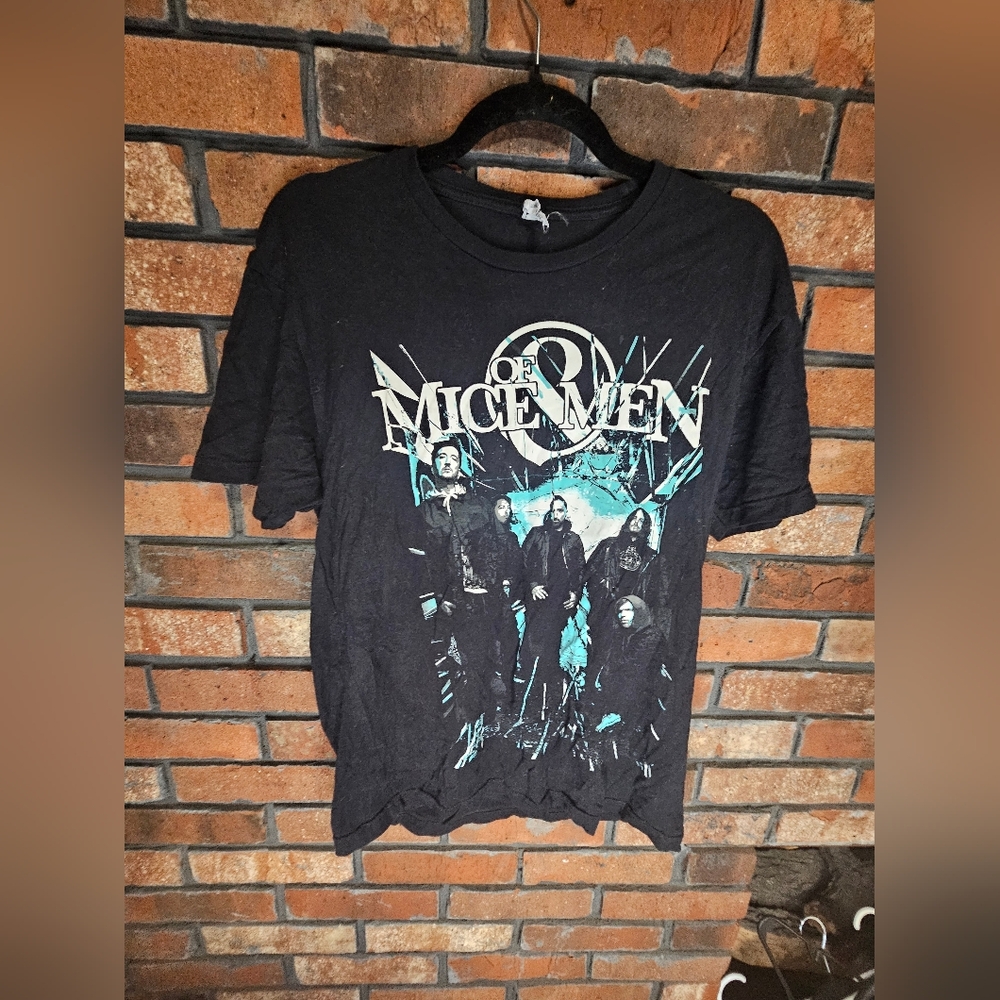 Of mice men black band t shirt